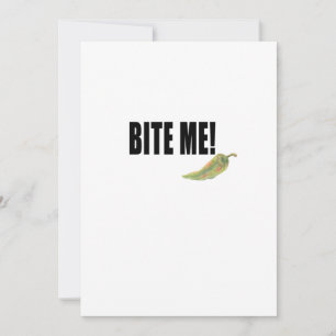 Cartes Pour Fêtes Annuelles Poivron amer. Vegan Edition