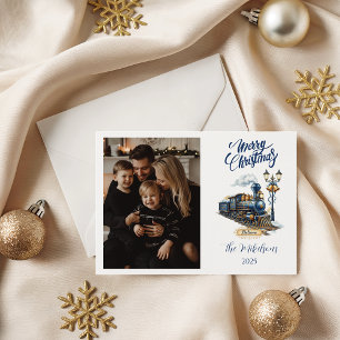 Cartes Pour Fêtes Annuelles Polar Express Noël Vintage