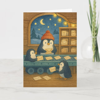 Cartes Pour Fêtes Annuelles Polar Mail Sorting - Cozy Night