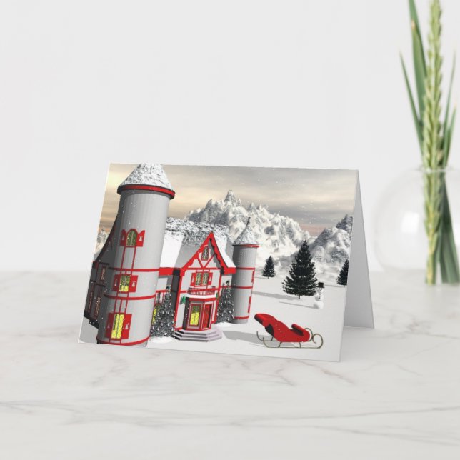 Cartes Pour Fêtes Annuelles Pôle Nord (Devant)