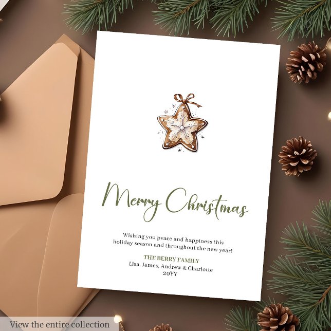 Cartes Pour Fêtes Annuelles Police de caractères de script éditable et cosy Ca (Cozy Editable Script Font Christmas Greeting Card

)