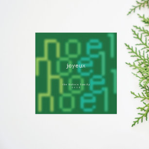 CARTES POUR FÊTES ANNUELLES POLICE DE TECH NOËL JOYEUX NOEL