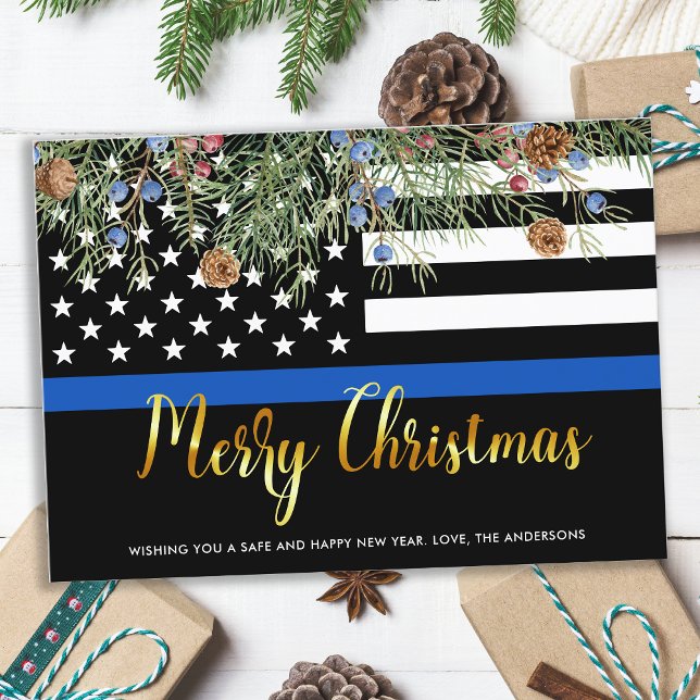 Cartes Pour Fêtes Annuelles Police Noël Mince Ligne Bleue Police Police Ho (Créateur téléchargé)
