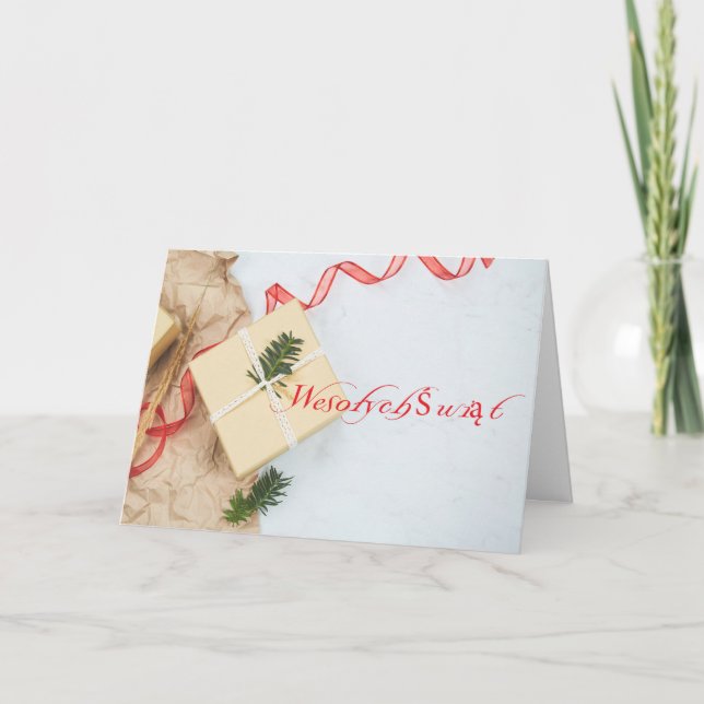 Cartes Pour Fêtes Annuelles Polonais/Polski - Joyeux Noël/Wesołych Świąt (Devant)