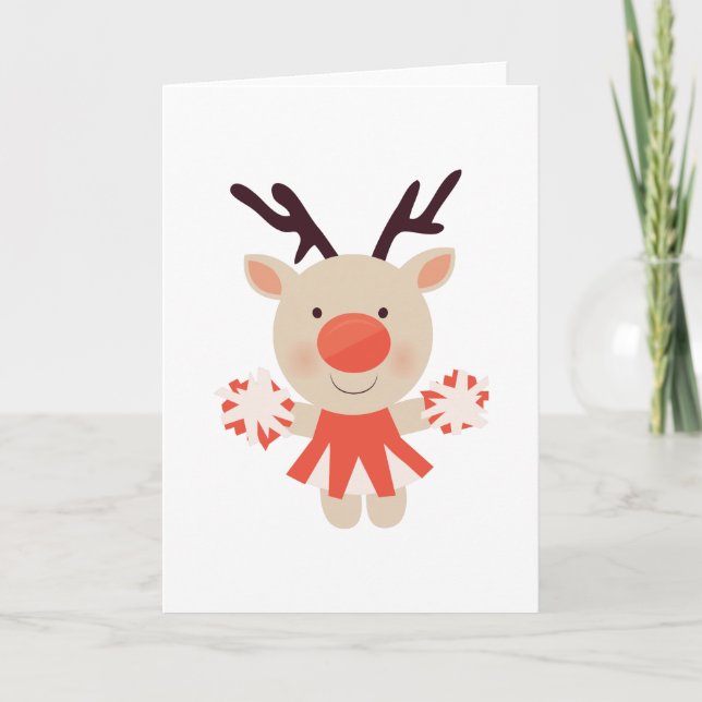 Cartes Pour Fêtes Annuelles Pom-pom girl (Devant)