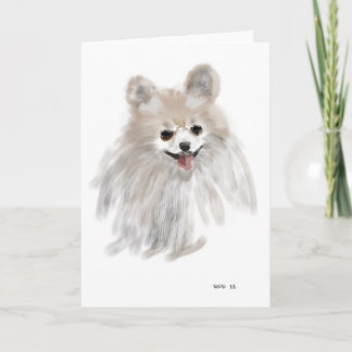 Cartes Pour Fêtes Annuelles Pomeranian