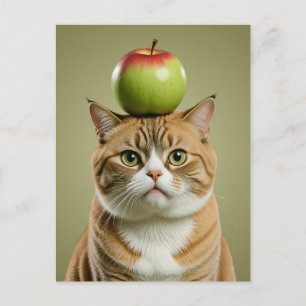 Cartes Pour Fêtes Annuelles Pomme de chat