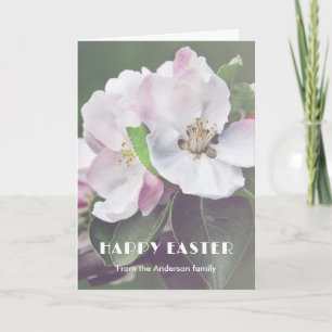 Cartes Pour Fêtes Annuelles Pommier en fleurs Joyeuses Pâques