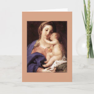 Cartes Pour Fêtes Annuelles Pompeo Batoni, 'Madonna et Child