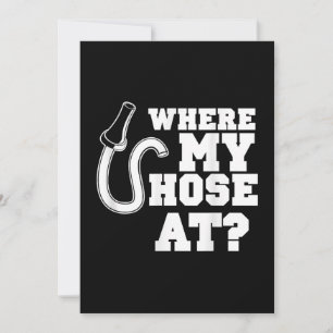 Cartes Pour Fêtes Annuelles Pompier Hose Humour Adulte Pour Les Pompiers