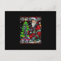 Pompier Père Noël Feu Costume Feu Vilain