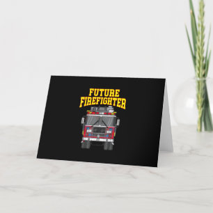 Cartes Pour Fêtes Annuelles Pompiers De Papa-Son Nephew Boys Futur Feu