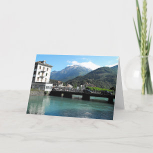 Cartes Pour Fêtes Annuelles Pont à Interlaken en Suisse