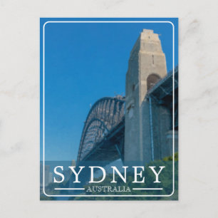 Cartes Pour Fêtes Annuelles Pont de Sydney Harbour vintage