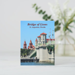 Cartes Pour Fêtes Annuelles Pont des Lions St Augustine, Floride