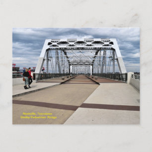 Cartes Pour Fêtes Annuelles Pont piétonnier Shelby Nashville Tenn.