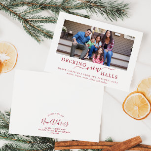 Cartes Pour Fêtes Annuelles Pont rouge minimal Nouvelles Halls Déplacement Fai