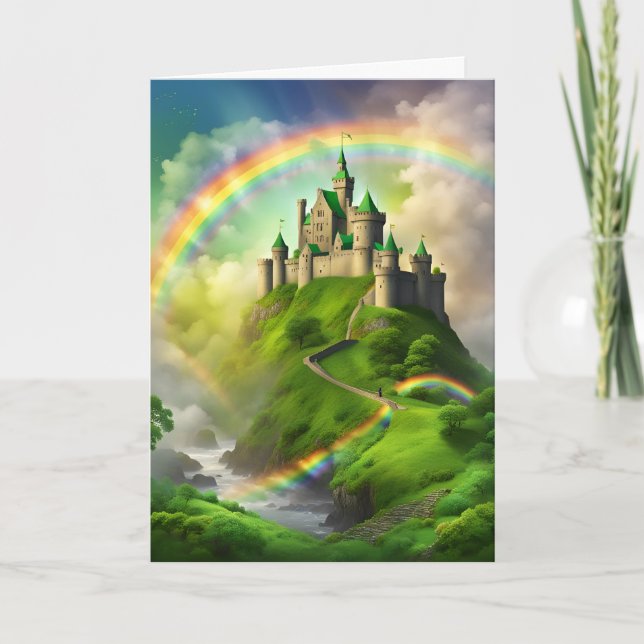 Cartes Pour Fêtes Annuelles Ponts faits d'arcs-en-ciel Saint-Patrick (Devant)
