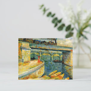 Cartes Pour Fêtes Annuelles Ponts Van Gogh sur la Seine à Asrienes