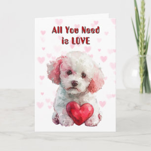 Cartes Pour Fêtes Annuelles Poodé Chien Chien Tout Ce Dont Vous Avez Besoin Va