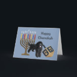 Cartes Pour Fêtes Annuelles Poodle Chanukah Card Menorah Dreidel<br><div class="desc">Se souvenir de sa famille et de ses amis pendant la saison de Chanukah est un merveilleux moyen de rester en contact avec les gens qui vous aiment et qui vous tiennent à coeur. J'ai créé ces cartes de chien Chanukah avec amour et attention et je suis sûr que quiconque...</div>