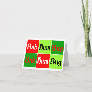 Cartes Pour Fêtes Annuelles Pop Art BAH HUMBUG !