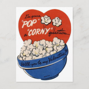 Cartes Pour Fêtes Annuelles Pop "Corny" Valentine