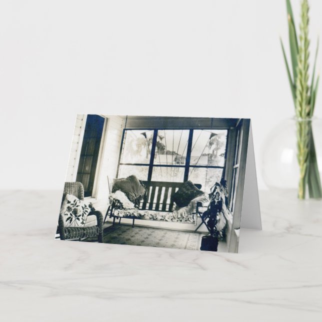 Cartes Pour Fêtes Annuelles Porc vintage (Devant)