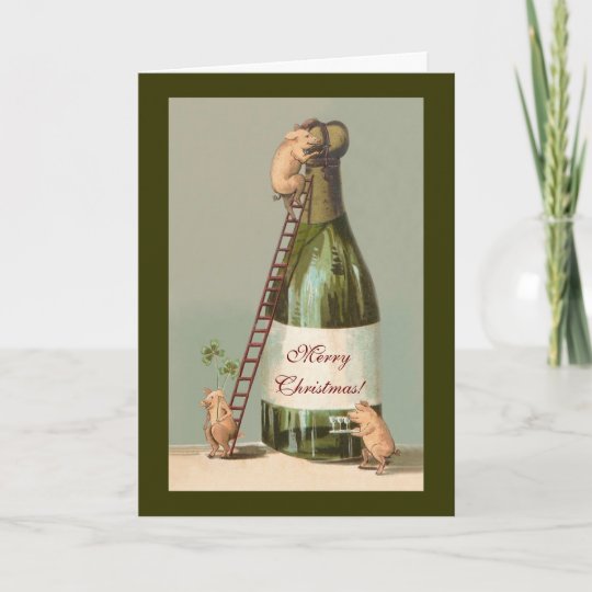 Cartes Pour Fetes Annuelles Porcs Et Champagne Noel Vintage Drole Zazzle Fr Cartes Pour Fetes Annuelles Porcs Et Champagne Noel Vintage Drole Zazzle Fr