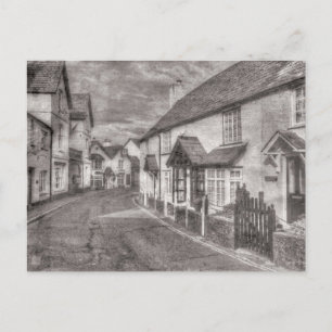 Cartes Pour Fêtes Annuelles Porlock High Street Vintage
