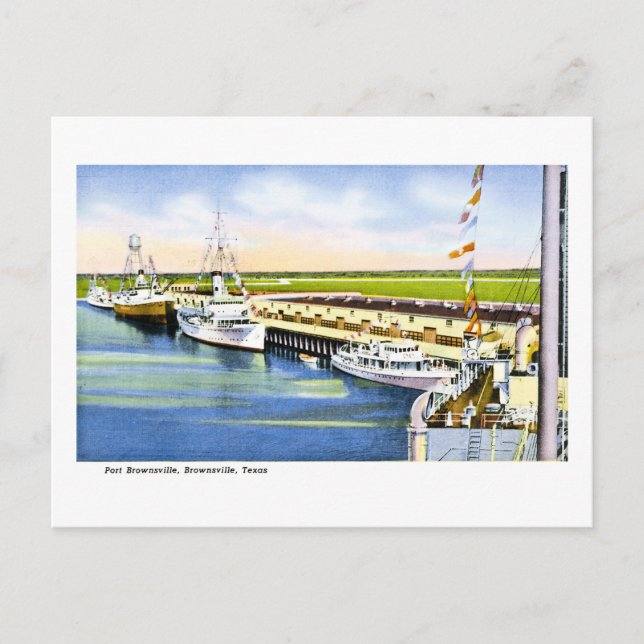 Cartes Pour Fêtes Annuelles Port Brownsville, Brownsville, Texas (Devant)