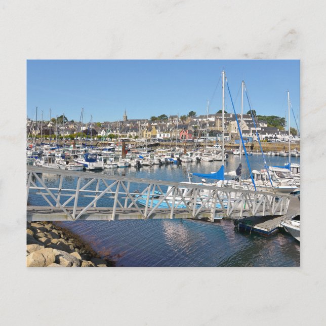 Cartes Pour Fêtes Annuelles Port de Douarnenez en France (Devant)