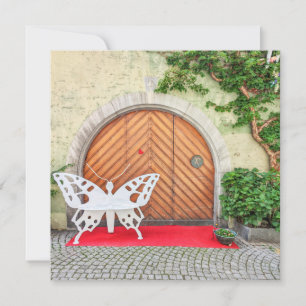 Cartes Pour Fêtes Annuelles Porte à papillon allemande
