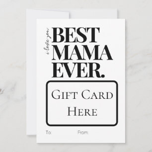 Cartes Pour Fêtes Annuelles Porte-carte cadeau Meilleure Maman de tous les tem