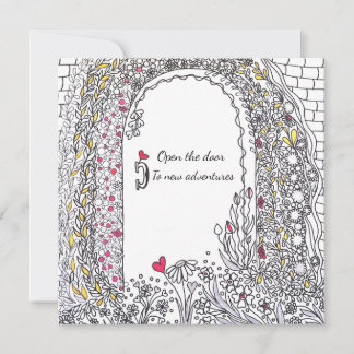 Cartes Pour Fêtes Annuelles Porte de jardin fantaisiste Nouvelles aventures Ar