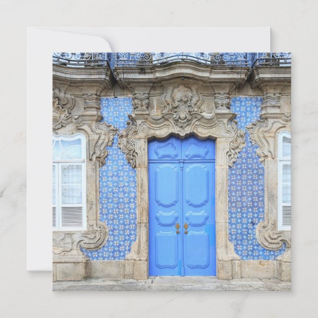 Cartes Pour Fêtes Annuelles Porte du Palais portugais (Devant)