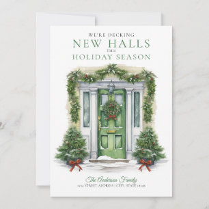 Cartes Pour Fêtes Annuelles Porte verte terrasse nouveaux halls Photo