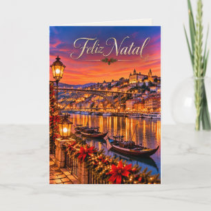 Cartes Pour Fêtes Annuelles Porto Portugal Joyeux Noël Noël