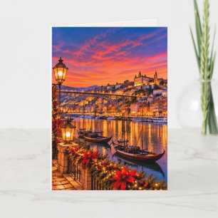 Cartes Pour Fêtes Annuelles Porto Portugal Noël vierge