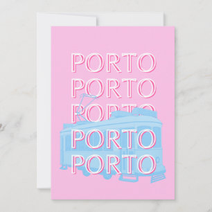 Cartes Pour Fêtes Annuelles Porto Travel Art, Portugal Art, Rose, Preppy Art