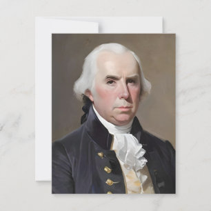 Cartes Pour Fêtes Annuelles Portrait De James Madison