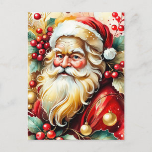 Cartes Pour Fêtes Annuelles Portrait de la clause Santa