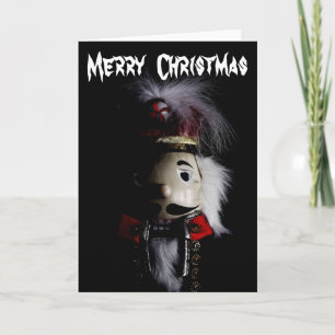 Cartes Pour Fêtes Annuelles Portrait de Nutcracker Éffrayant