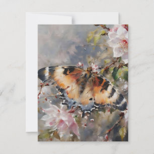 Cartes Pour Fêtes Annuelles Portrait de papillon japonais