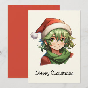 Cartes Pour Fêtes Annuelles Portrait Elfe de Noël