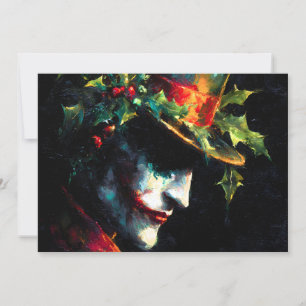 Cartes Pour Fêtes Annuelles Portrait Festif Joker de Noël