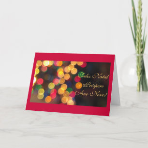 Cartes Pour Fêtes Annuelles Portugais : Luzes de Natal