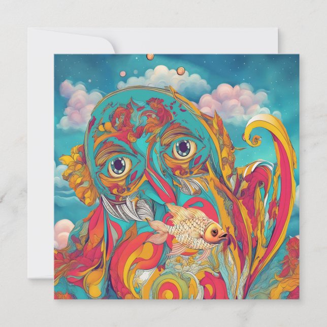 Cartes Pour Fêtes Annuelles Poseidon (Devant)