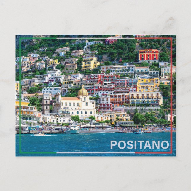 Cartes Pour Fêtes Annuelles Positano - Italie (Devant)