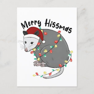 Cartes Pour Fêtes Annuelles Possum Manger Trump lumières de Noël Joyeux Hissma